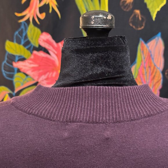 MOSSIMO 3/4 Sleeve Button-Down Cotton Blend Cardigan Sweater, Magenta, XS - Picture 10 of 15